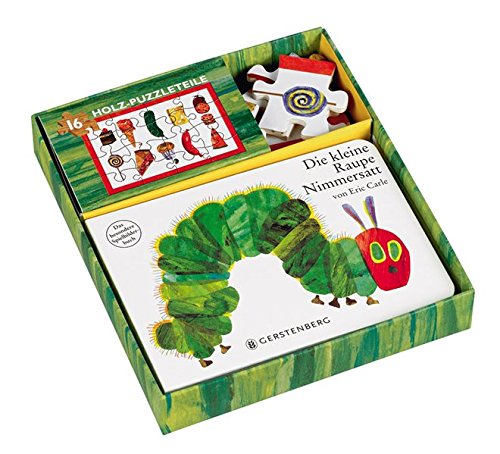 Preisvergleich Produktbild Die kleine Raupe Nimmersatt. Pappbilderbuch mit Holzpuzzle im Set