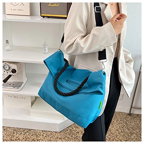 Image of Women Shoulder Bags Canvas Tote Bag Handbag Large Hobo with Pockets Work Bags for Women and Men