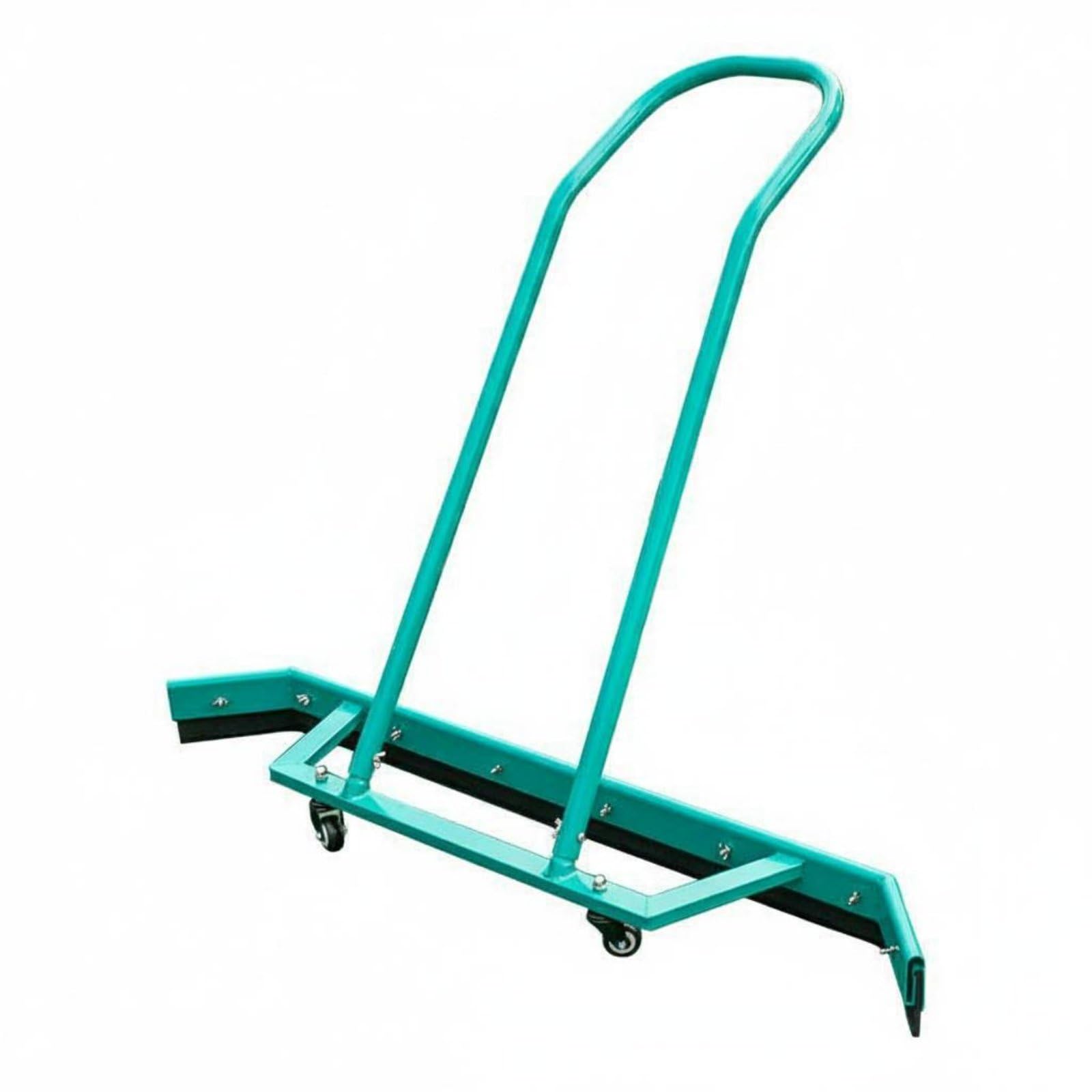 TISHITA Limpiador de Canchas de Aluminio Squeegee de Suelo Limpiador de Agua de Piso con Ruedas Completo Adecuado para Mantenimiento Diario en Canchas y Pisos Duros, Verde