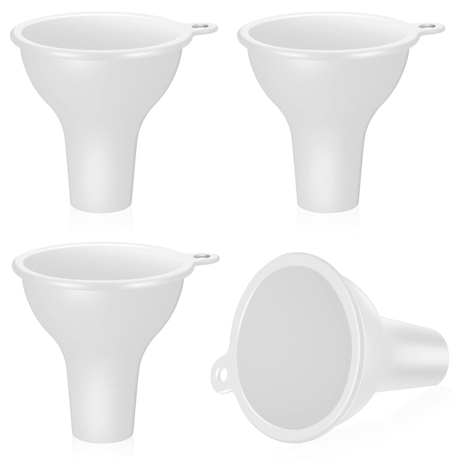 Lauwell Silicone Funnels 4 Pieces Wide Mouth Funnel