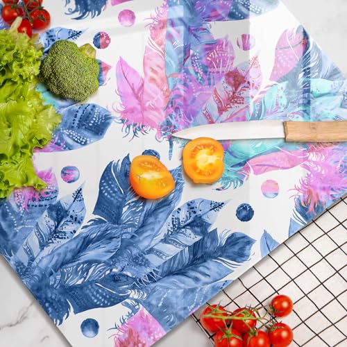 Planche à découper multifonctionnelle Wallfluent 60x52cm grand format boho - 5