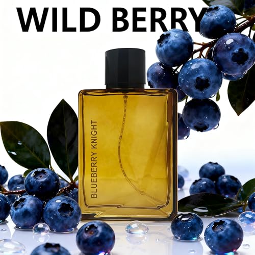Image of AFLUXE Blueberry Knight Men's Cologne 3.4 Fl. Oz, Fresh Fruity & Woody Notes, Modern Masculine Eau De Parfum Lasts All Day