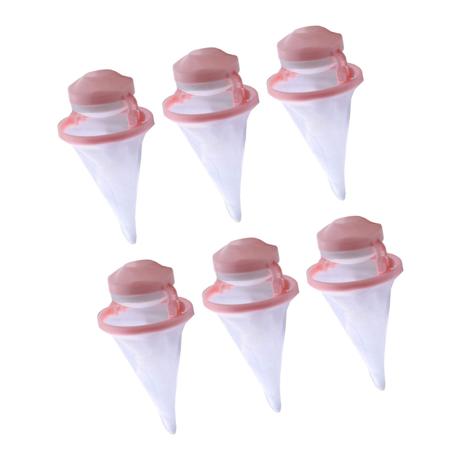 6pcs Effective Floating Filter for Laundry Hair and Lint Removal Trapping Net Bag Hair Catcher for Washing Machine Floating Lint Remover Ball