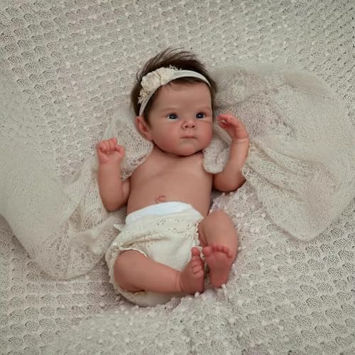Muñeca reborn realista de 19 pulgadas con cuerpo completo de vinilo miniatura 3