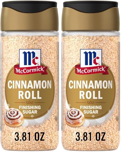 McCormick Finishing Sugar, Cinnamon Roll, Blend of Cinnamon and Warm