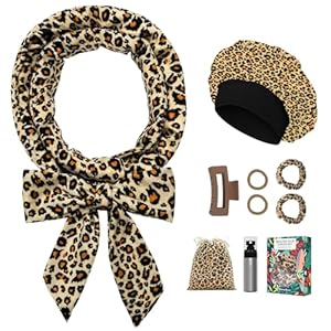 Gwabee Lockenwickler ohne Hitze 9-teiliges Set Leopardenmuster