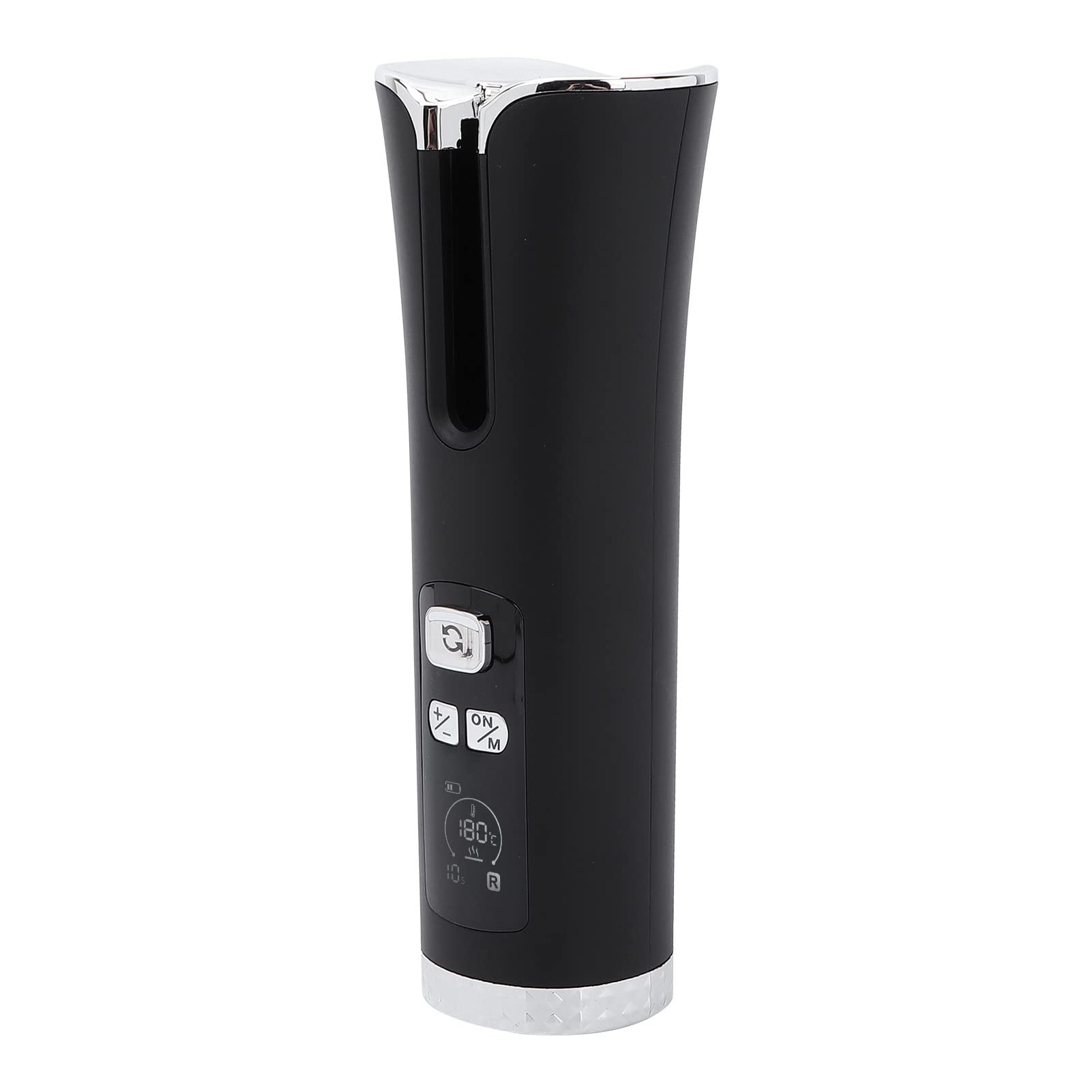 para rizador de cabello automático inalámbrico, batería incorporada de 5200 mAh, turmalina de cerámica, pantalla LCD, rizado sin esfuerzo, calentamiento rápido, rizos