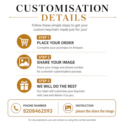 Image of magical gifts Customized Keychains, Unique Personalized Key RIngs and Charms with Your Photos /Name /Design for Bags /Bikes /Car and Gifting Purposes