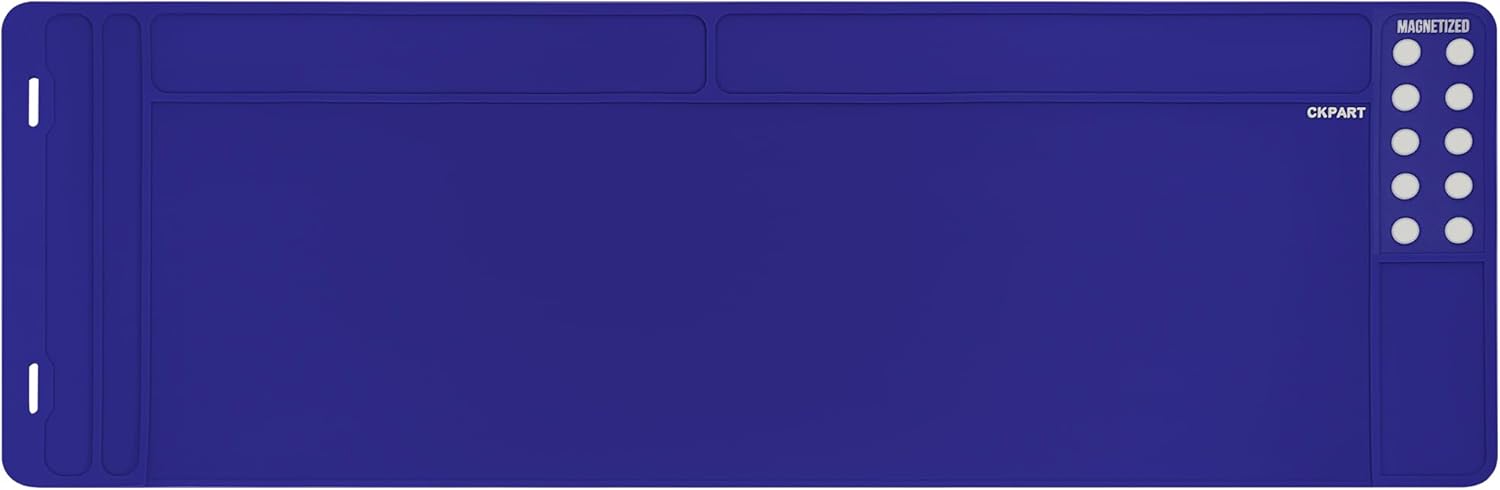 CKPART Rifle Gun Cleaning Mat, Anti-Slip Rubber Tactical Magnetic Mat, Gun Maintenance Mat,Gun Maintenance Mat for Gun Cleaning Kits 36" x 12"