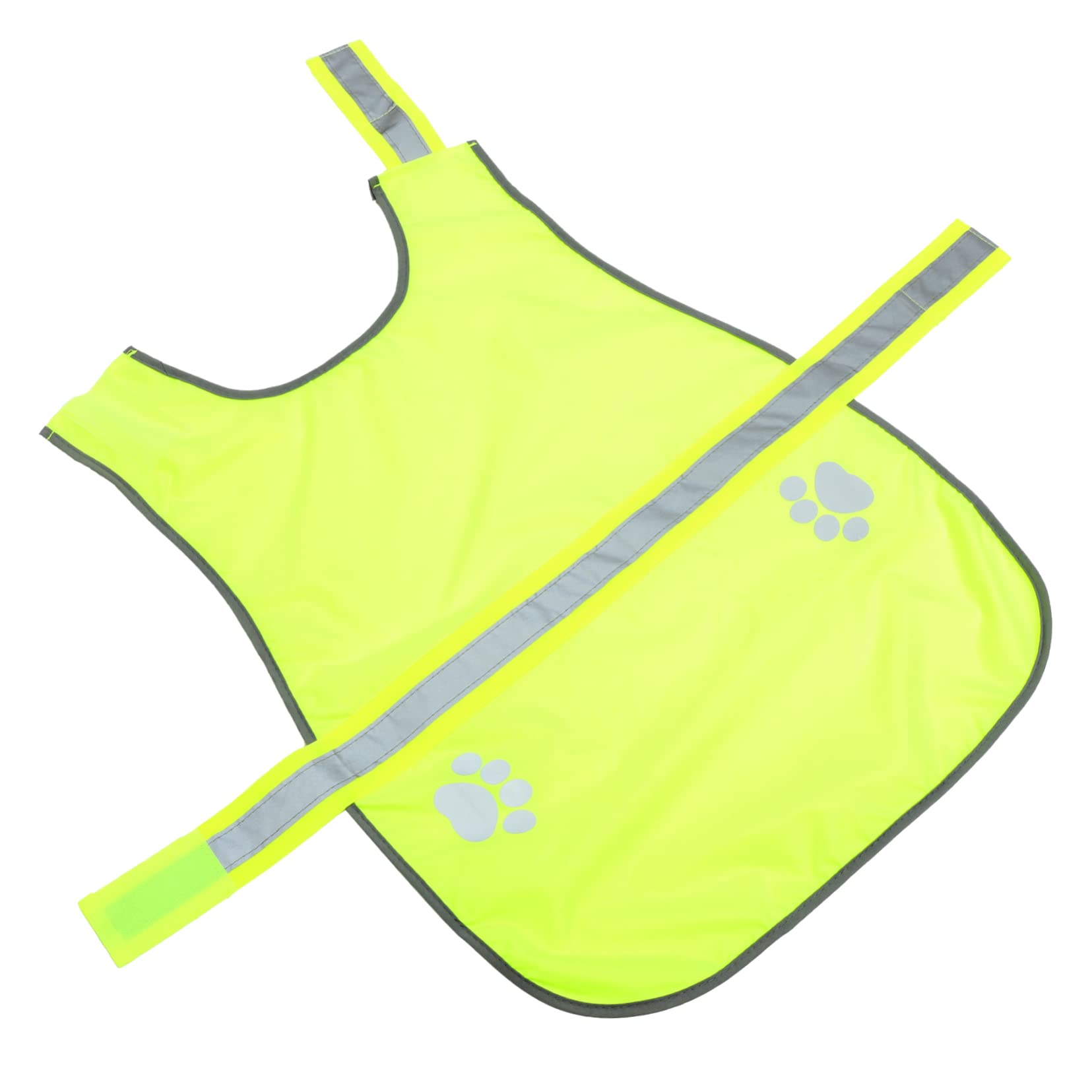 Mipcase 5piezas Chaleco Reflectante para Perros Ropa Decorativa para Mascotas y Práctico para Paseos y Viajes Oxford y Fluorescente Talla