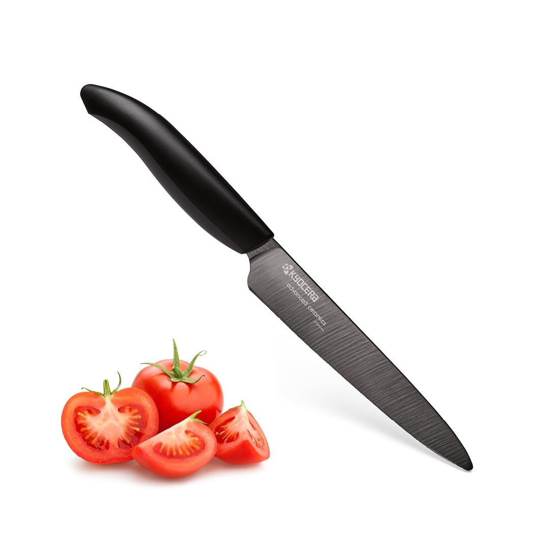 Kyocera Advanced Ceramic Revolution Series 5-Inch Micro Serrated Tomato Utility Knife