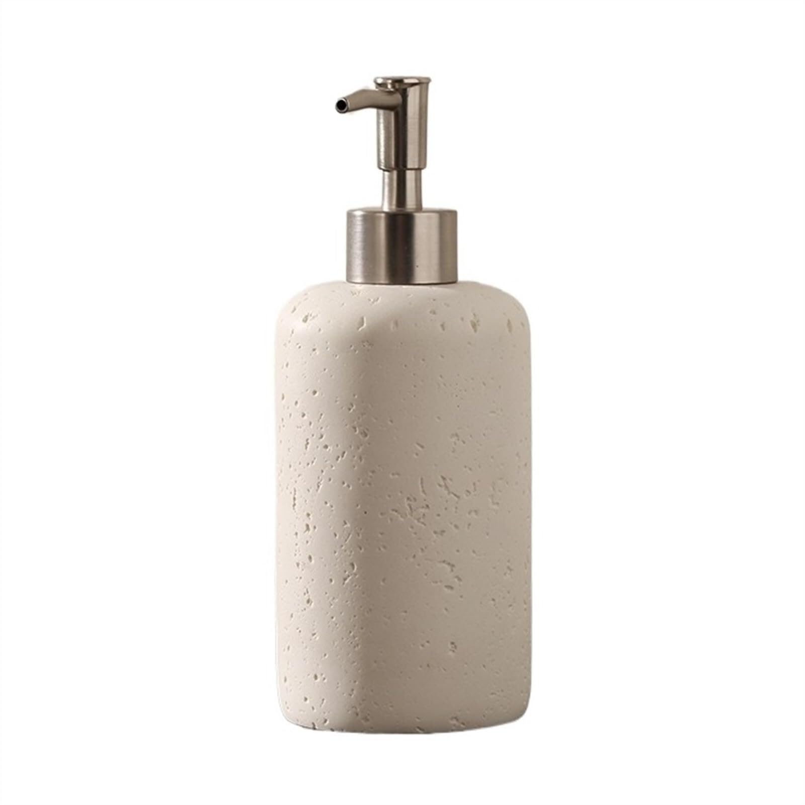 Pompa Dispenser di sapone for bagno e cucina, liquido con pompa in acciaio inossidabile argentato Accessori indispensabili per il bagno(B)