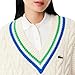 Lacoste Women's Sleeveless Cardigan, Flour/Blue/Green, 36