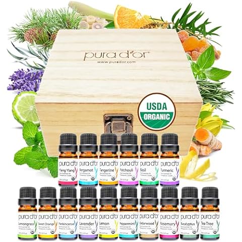 PURA D'OR Organic Essential Oils Set Cover