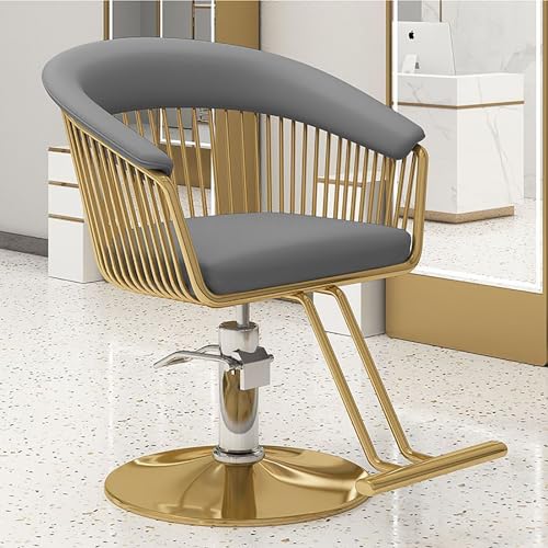 Adjustable Hydraulic Salon Chair with Foot Rest - Professional Hairdressing &amp; Beauty Styling Chair for Salon, Spa, and Barber Use