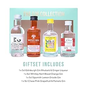 Gin Gift Set - Flavoured Alcohol Miniatures, Edinburgh Gin Apple & Spice, Bombay Bramble Blackberry & Raspberry, Sipsmith Lemon Drizzle, Chase Pink Grapefruit 4x 5cl, 2023 Version – BEAMS INTERNATIONAL