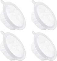 Vista 1 de PATIKIL Filtro de alimentos de 5.4 pulgadas de diámetro exterior, paquete de 4 filtros de malla de 100 filtros de malla fina para jugo, café