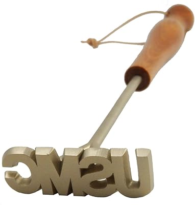 Indiana Metal Craft US Marine Corps Solid Brass Logo Meat Branding Iron Made in USA