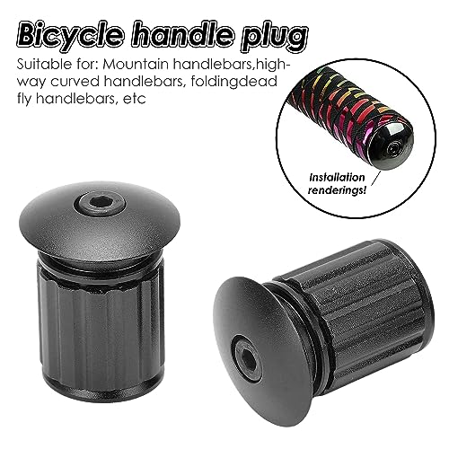 2 Pezzi Bicicletta Manubrio Tappi, Tappi