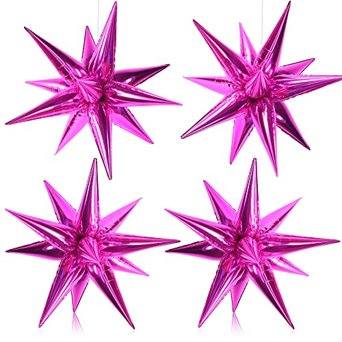 KatchOn Hot Pink Starburst Balloons 20 Inch, Pack of 50 by KatchOn - Used condition - US$13.73