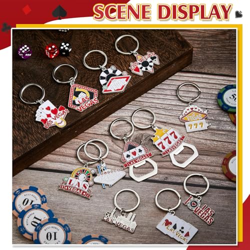 Landical Las Vegas Keychain Gifts and Souvenirs for Las Vegas Party(12 Pcs)