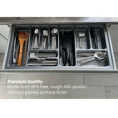 REHUK Premium Large Cutlery Drawer Organiser Tray Insert (815mm x 422mm x 60mm) - Image 2