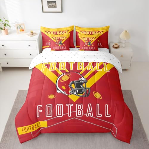 Feelyou Football 7 Pieces Comforter Sets Full Size for Kids Boys Teens — view 3