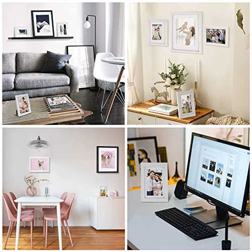 Nacial Picture Frames 4X6 Inch Set Of 4, Black Photo Frame With Hd Plexiglass Wall Frame Picture Frames Collage For Wall Or Tabletop #TOP4