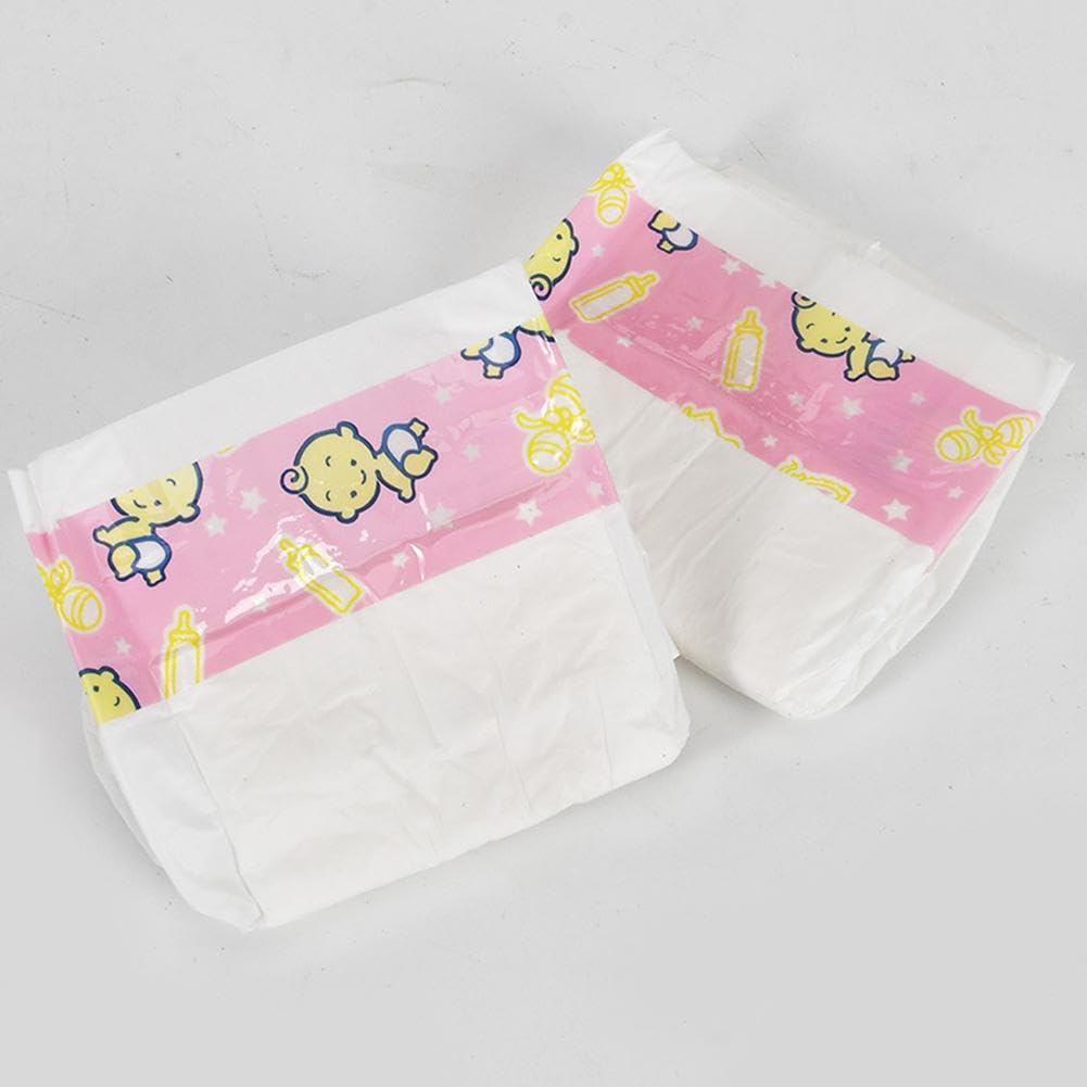 Baby Doll Diapers Pack,10PC Reborn Dolls Diapers Refill for 14~18 Inch Baby Doll Accessories,Reusable Newborn Dipaers,Adjustable Babydoll Underwear Newborn Underpants Accessories — view 4