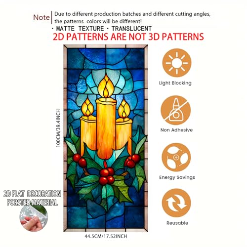 Película estática para ventana muñeco de nieve 17.5×39.7 in miniatura 5