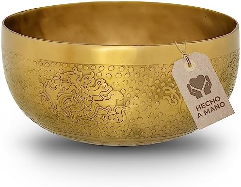 Cuenco tibetano, flor de la vida, para yoga, meditación y relajac...