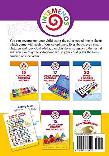 21 Color-coded melodies for Bell Set: Color-Coded visual for 8 Note Bell Set (Color-Coded Music for Bell Set) - Image 2