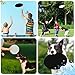 YEAHACLUB 50PCS Foldable Flying Disc Fans with Bags, 9.8'' DIY Handheld Black Egde Fabric Folding Fan for Outdoor Game Activities Birthday Party Favors End of Year Student Gifts, Black