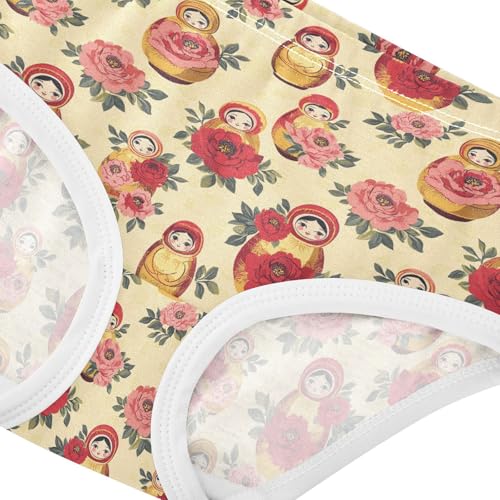 Girls' Underwear Russian Nesting Dolls Cotton Stretch Comfort Toddler Panties4