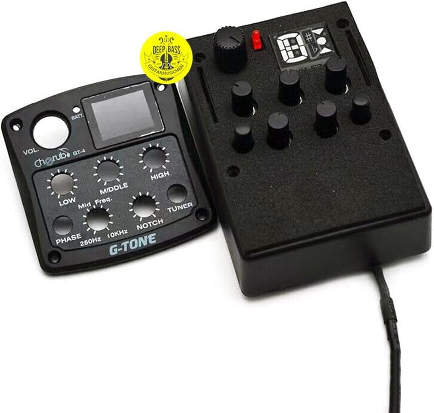Cherub GT-4 Acoustic Guitar Pickup System with Equalizer Tuner Preamp