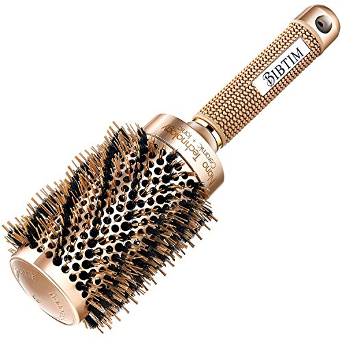 Boar Round Hair Brush Twill (golden) BRB253G