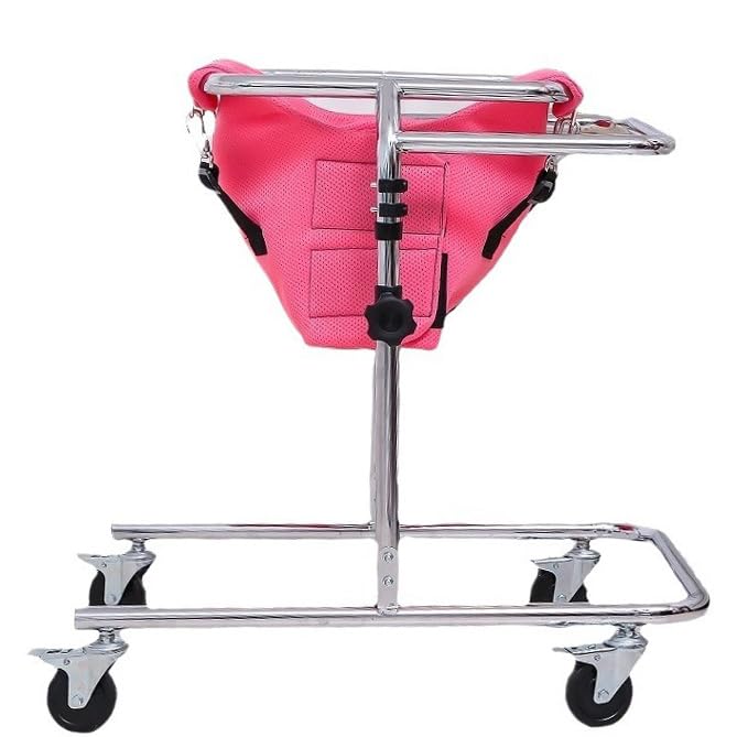 Children's Walking Frame, Adjustable Wheel Walker for Cerebral Palsy Kids, Assistive Equipment for 31.5-47.2in Junior Standing and Mobility Support