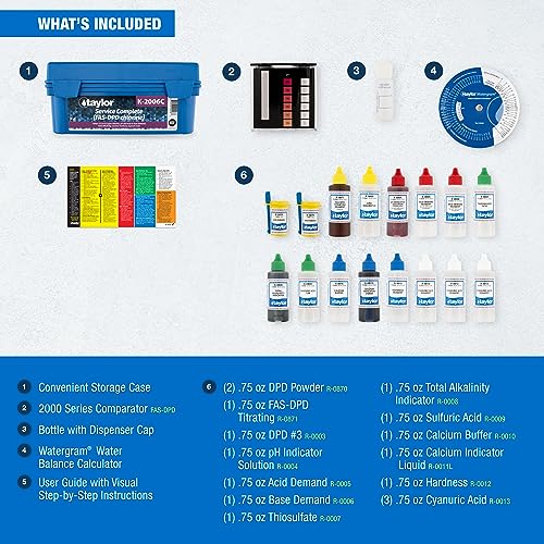 Taylor Service Complete Pool Water Test Kit K-2006C
