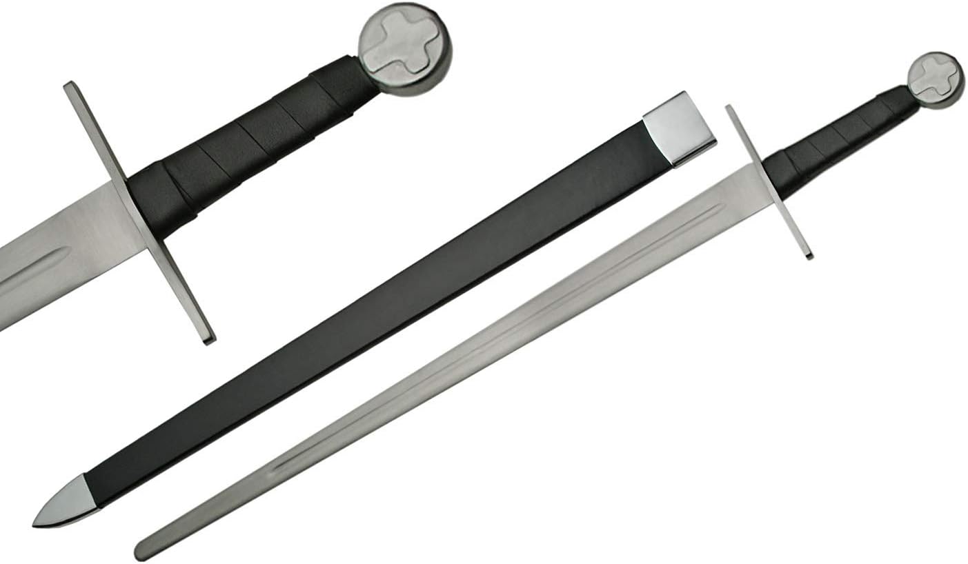 SZCO Supplies Medieval Cross Battle Ready Sword, 40"