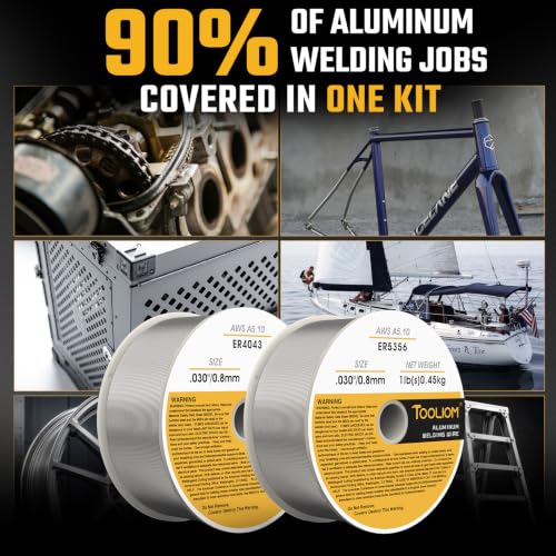 Image of TOOLIOM ER4043 & ER5356 .030 inch Aluminum MIG Welding Wire, 1LB-2PCS