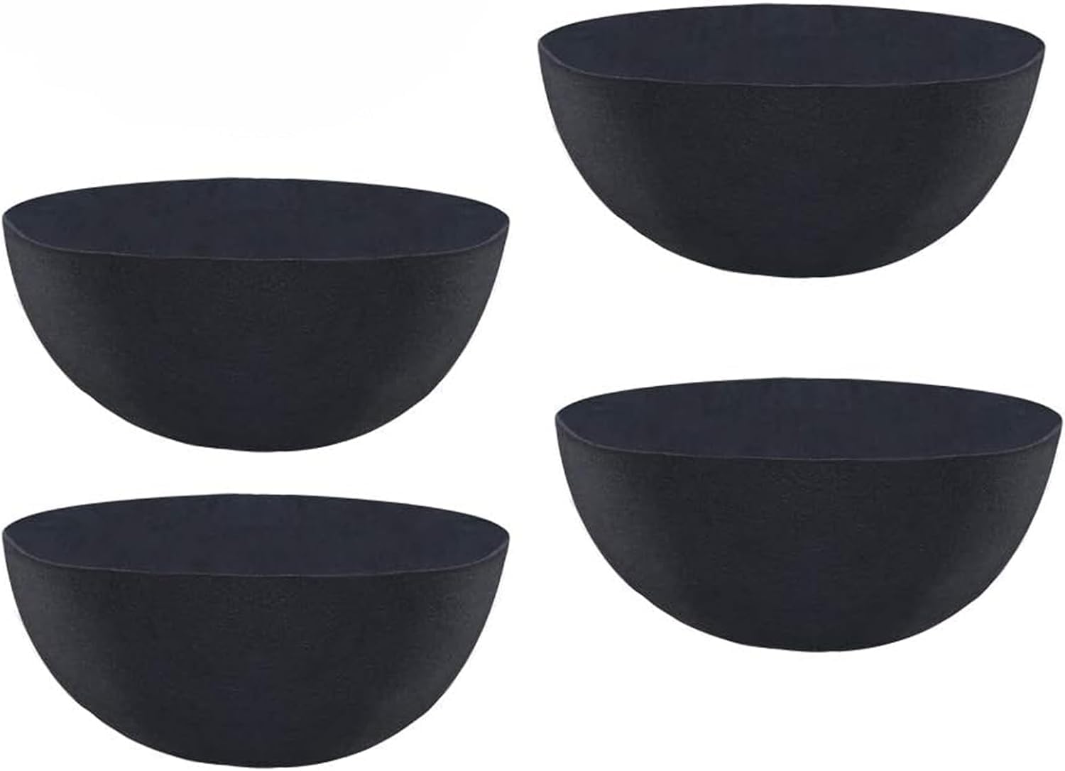 Non-Woven Fabric Plant Grow Bags Replacement Coco Liner Window Basket,Trough Shaped Wall and Deck Mount Planters,Round Hanging Basket (5-Pack, 14)