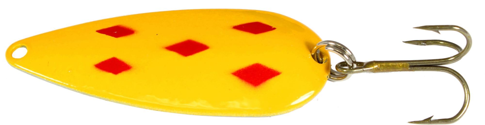 K&E STOPPER LURES Casting Spoon 1/2 OZ / 1 Pack/Yellow 5 of Diamonds