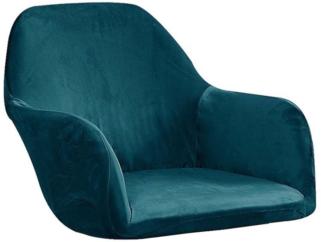 AQIGR Accent Slipcovers Mid-Century Chair Covers Stretch Dining Room Chair Protector Cover Velvet with Armrest Chair Cover Lounge for Kitchen, Dining, Living Room Side Chairs (Color : #8, Size : 1pc)