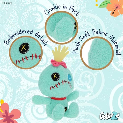 Image of Kids Preferred - Disney Baby Lilo & Stitch Scrump Plush Stuffed Animals, Multicolor, 12 inches
