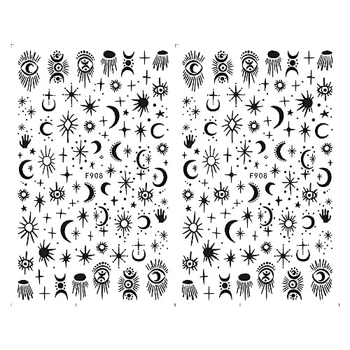 3D Nail Art Stickers Cute Nail Decals Self Adhesive Kawaii Nail Sticker Cartoon Design Nail Stickers for Women Girls Kids Nail Gifts Manicure Decoration Nail Accessories (2 Sheets 150+ Decals)