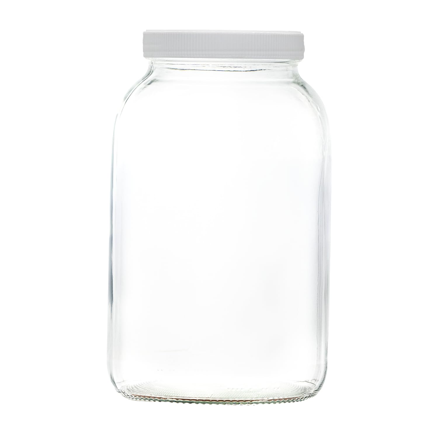 Wares of Knutsford 1 Gallon Glass Pickling Jar (3.8L) with Airtight Screw Lid – Large Fermentation Jar for Kombucha, Sauerkraut, Preserves & Storage – Extra Large Food Grade Glass Jar