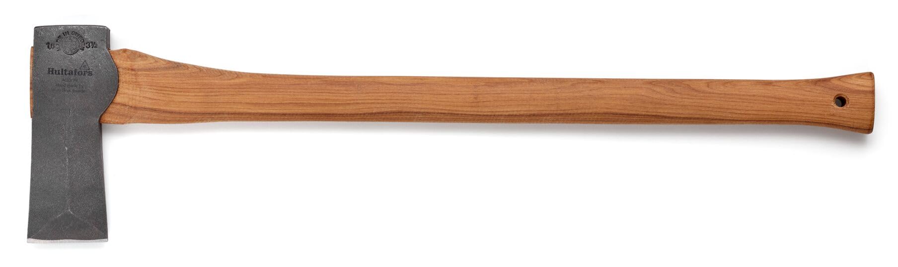 Handgeschmiedete Spaltaxt KLY RA 770mm aus schwedischem Qualitätsstahl I Hultafors I Geschmiedet in Schweden I 2100g Premium Axt mit Hickory Holzstiel I Nachschleifbar I 840592