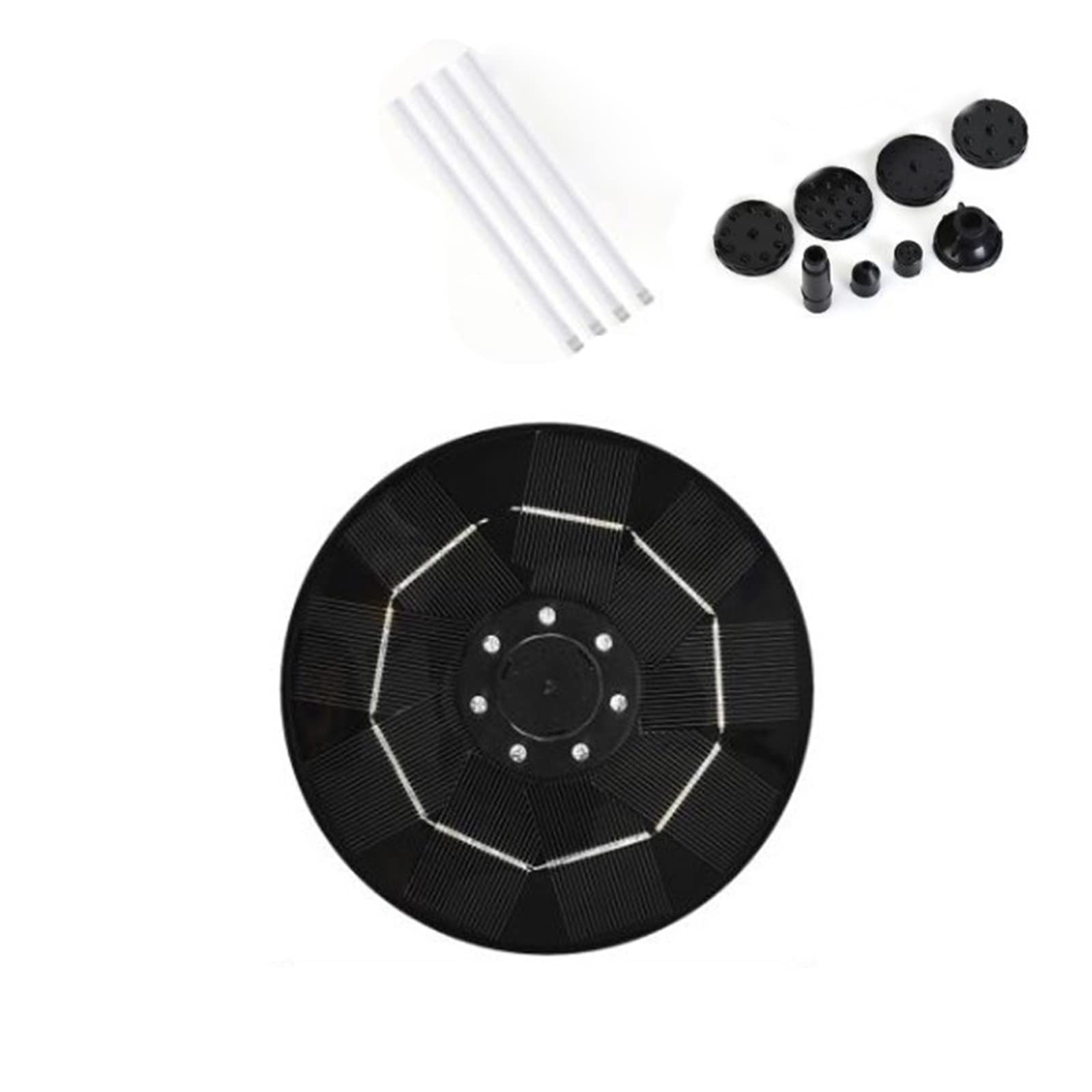 Solar Water Fountain Pool Pond Powered Outdoor Swimming Bird Bath Garden Waterfall Pump Efficient Use Of Energy(3.5W Black)