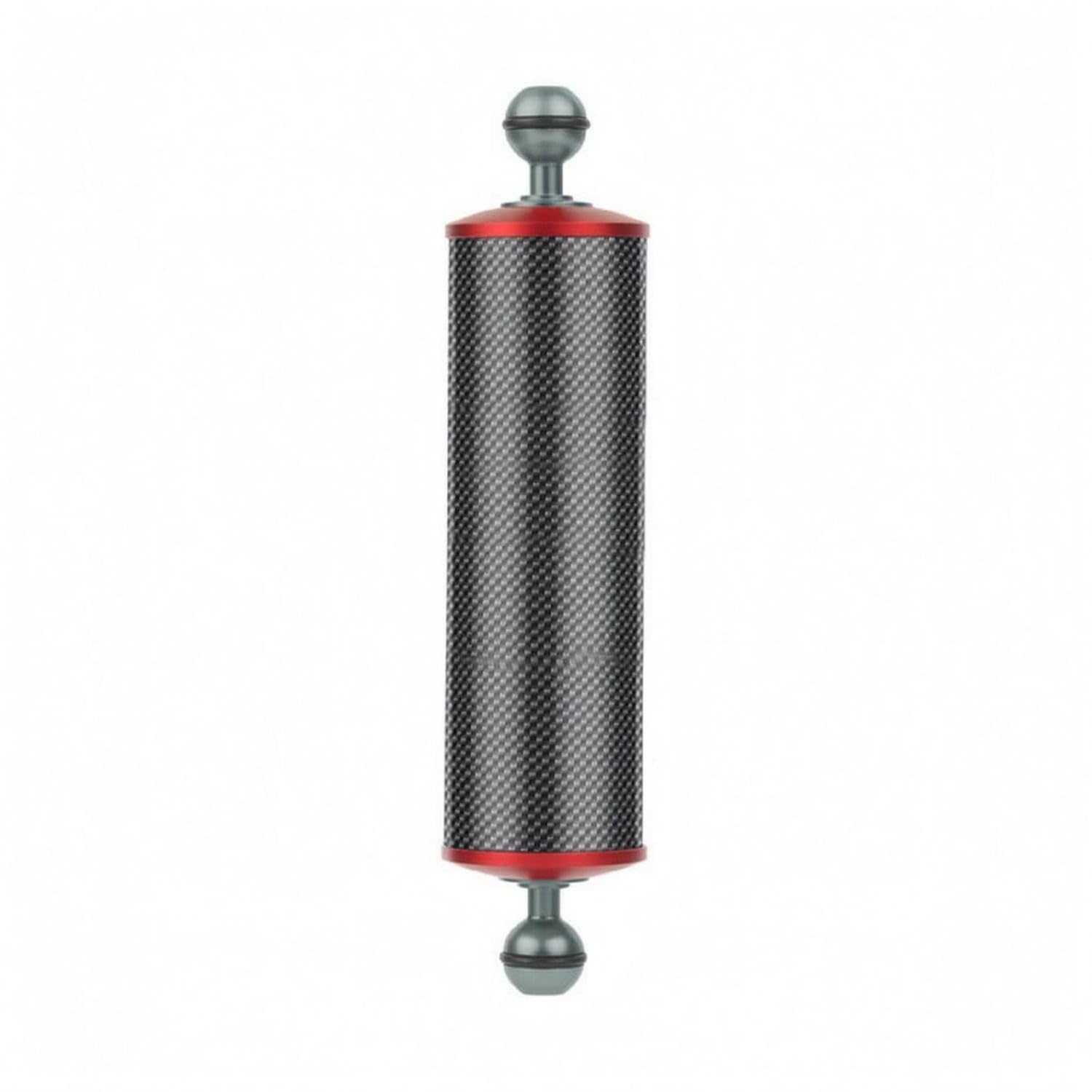 60 Mm Body Diameter Carbon Fiber Buoyancy Arm Black End Caps Double Ball Buoyancy Arm, Titanium Red, 10 Inch-image-38