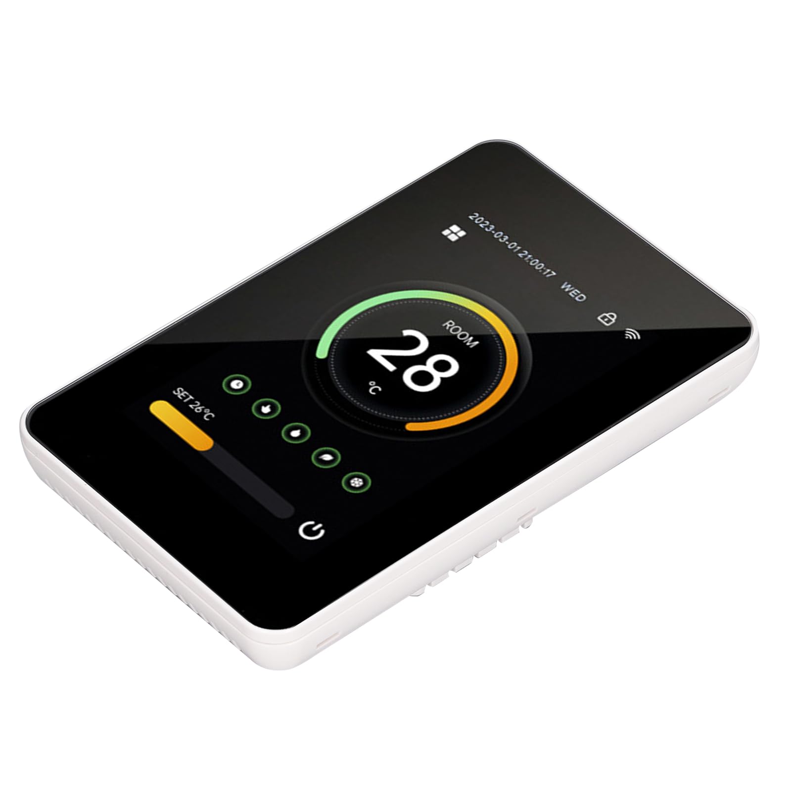 Hyuduo Termostato Digitale Programmabile Smart WiFi Termostato con Schermo Verticale da 4,3 Pollici per il Controllo del di Raffreddamento del Riscaldamento Domestico (3A)